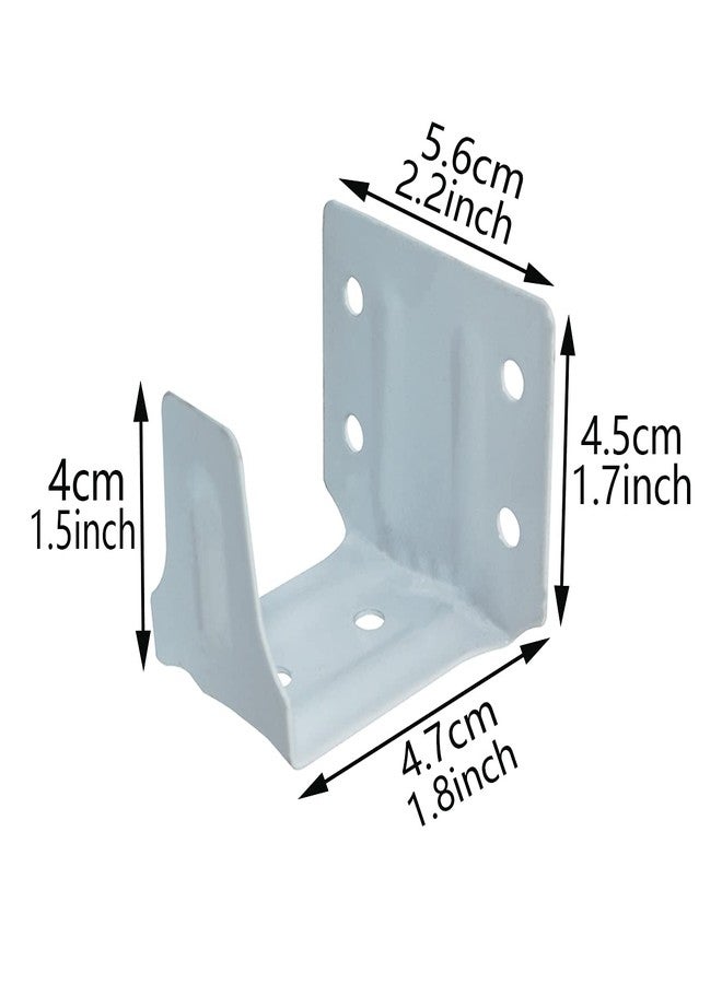 AXLIZER 4PCS Window Blind Headrail Brackets - Mini White Center Support Mounting Brackets for Window Blinds and Valance Installation - Image 3